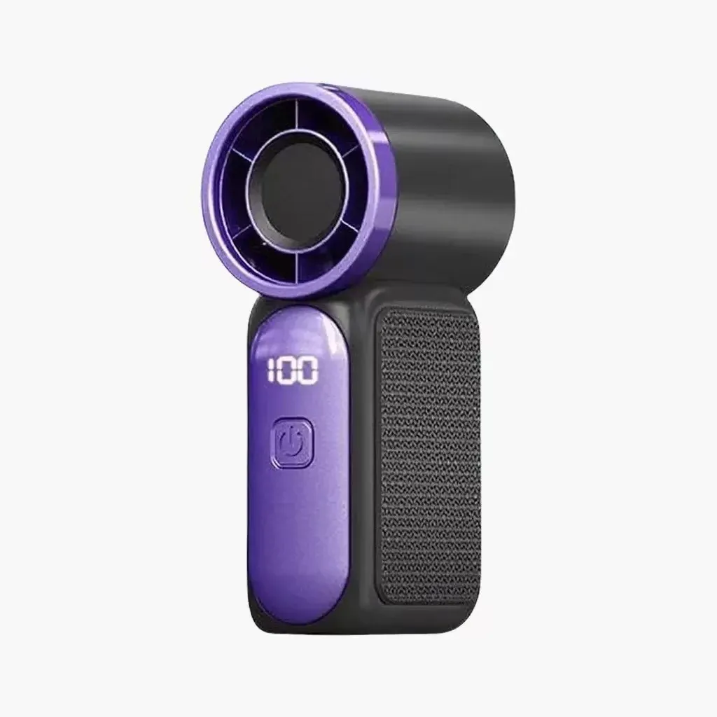 Mini ventilateur portable rechargeable avec écran LED 7