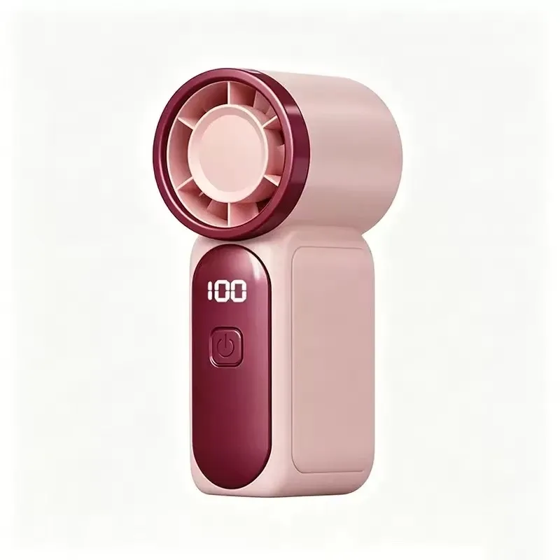 Mini ventilateur portable rechargeable avec écran LED 9