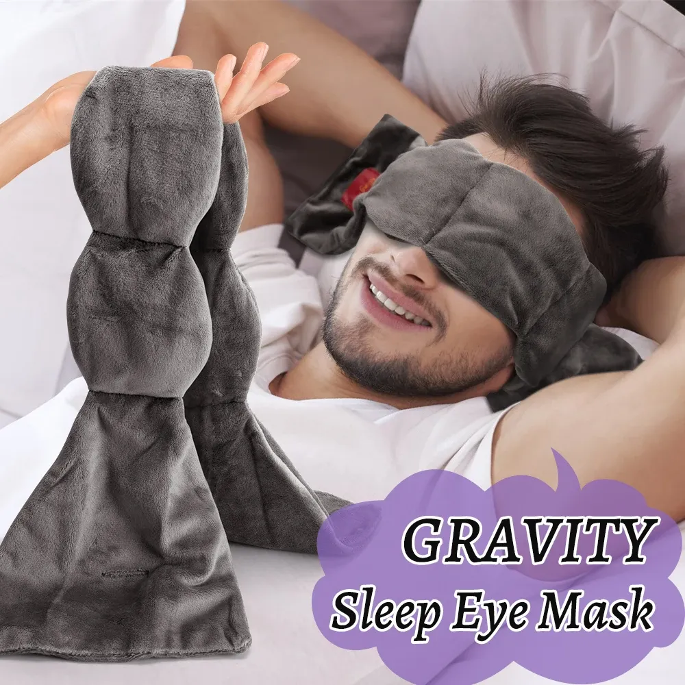 Masque de sommeil lesté, occultant, pour la relaxation et le voyage 6