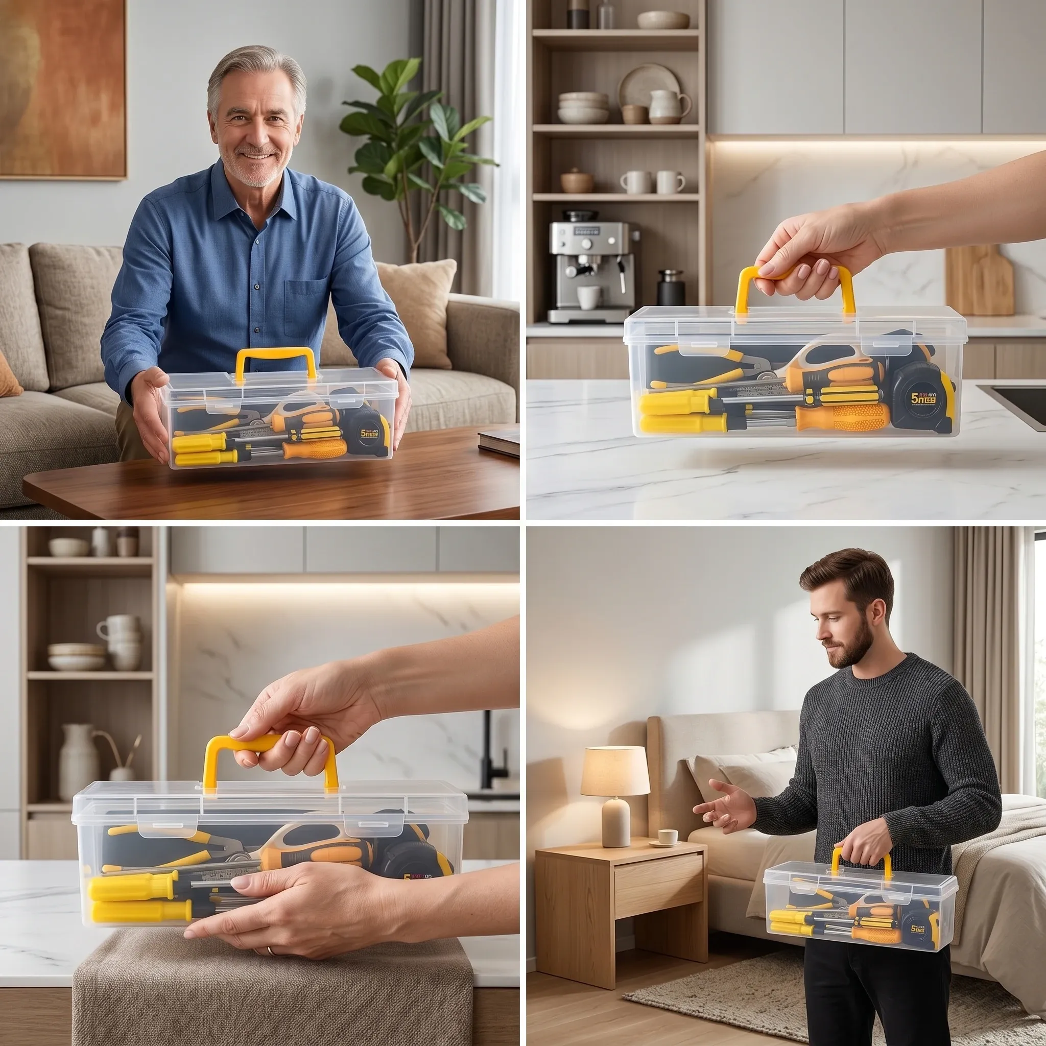 Organisateur de boîte à outils durable pour écrous, boulons, vis, clous et petites pièces de quincaillerie 5