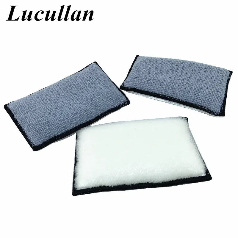 Éponge en microfibre pour l'intérieur Lucullan (5" x 3") – Applicateurs pour le nettoyage du cuir, du plastique, du vinyle et des tissus d'ameublement - Image 1