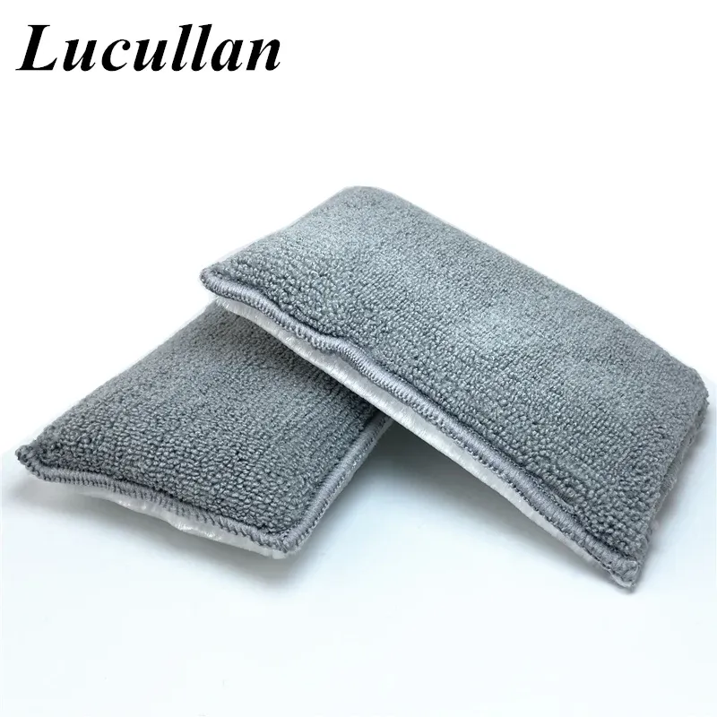Éponge en microfibre pour l'intérieur Lucullan (5" x 3") – Applicateurs pour le nettoyage du cuir, du plastique, du vinyle et des tissus d'ameublement 7