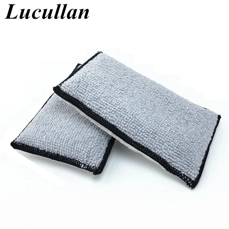 Éponge en microfibre pour l'intérieur Lucullan (5" x 3") – Applicateurs pour le nettoyage du cuir, du plastique, du vinyle et des tissus d'ameublement 12