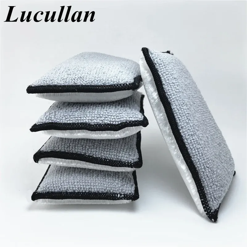 Éponge en microfibre pour l'intérieur Lucullan (5" x 3") – Applicateurs pour le nettoyage du cuir, du plastique, du vinyle et des tissus d'ameublement 11