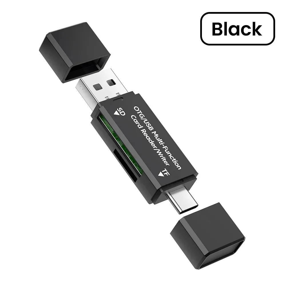 Lecteur de cartes USB-C vers SD/TF, USB 2.0 OTG 2 en 1, adaptateur pour ordinateur portable 8