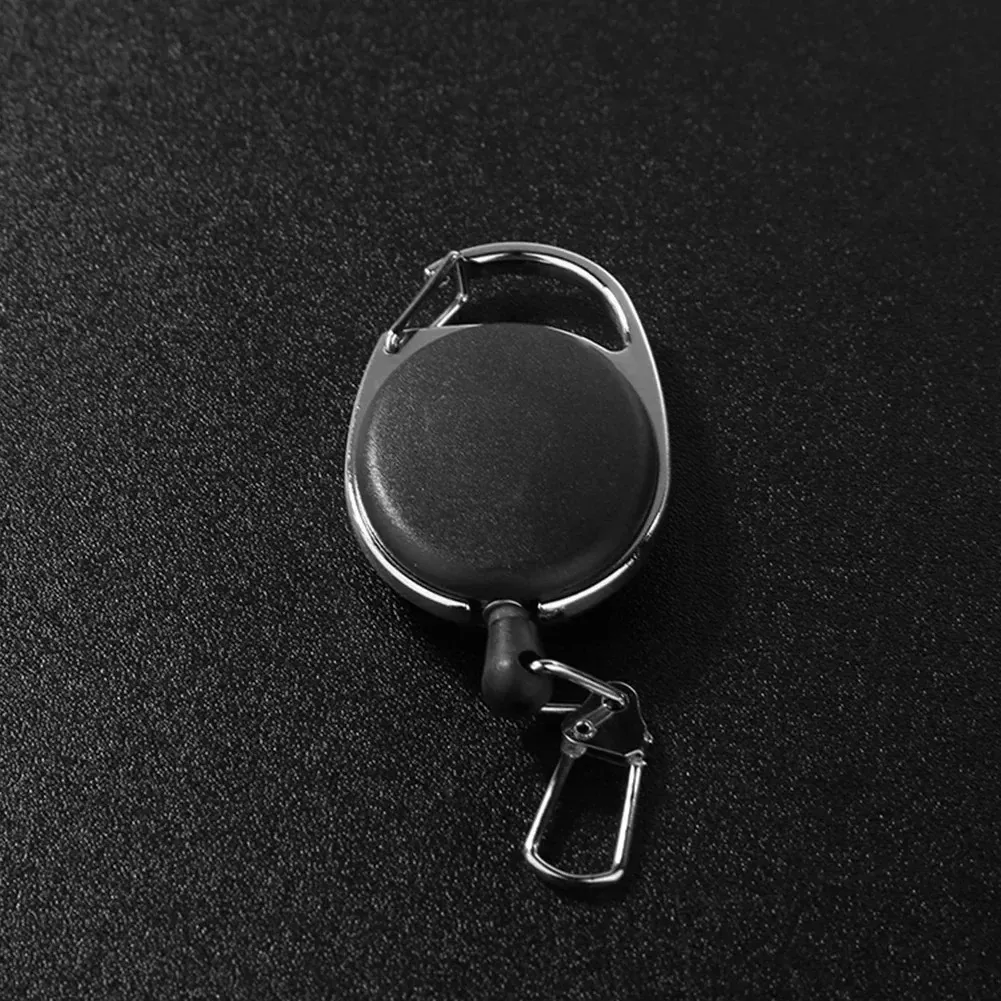 Porte-clés rétractable pour pêche à la mouche, fixation