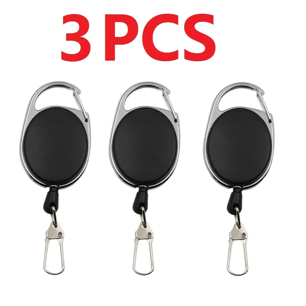Porte-clés de pêche à la mouche rétractable, disponible en lot de 1, 3, 5 ou 10 pièces 9