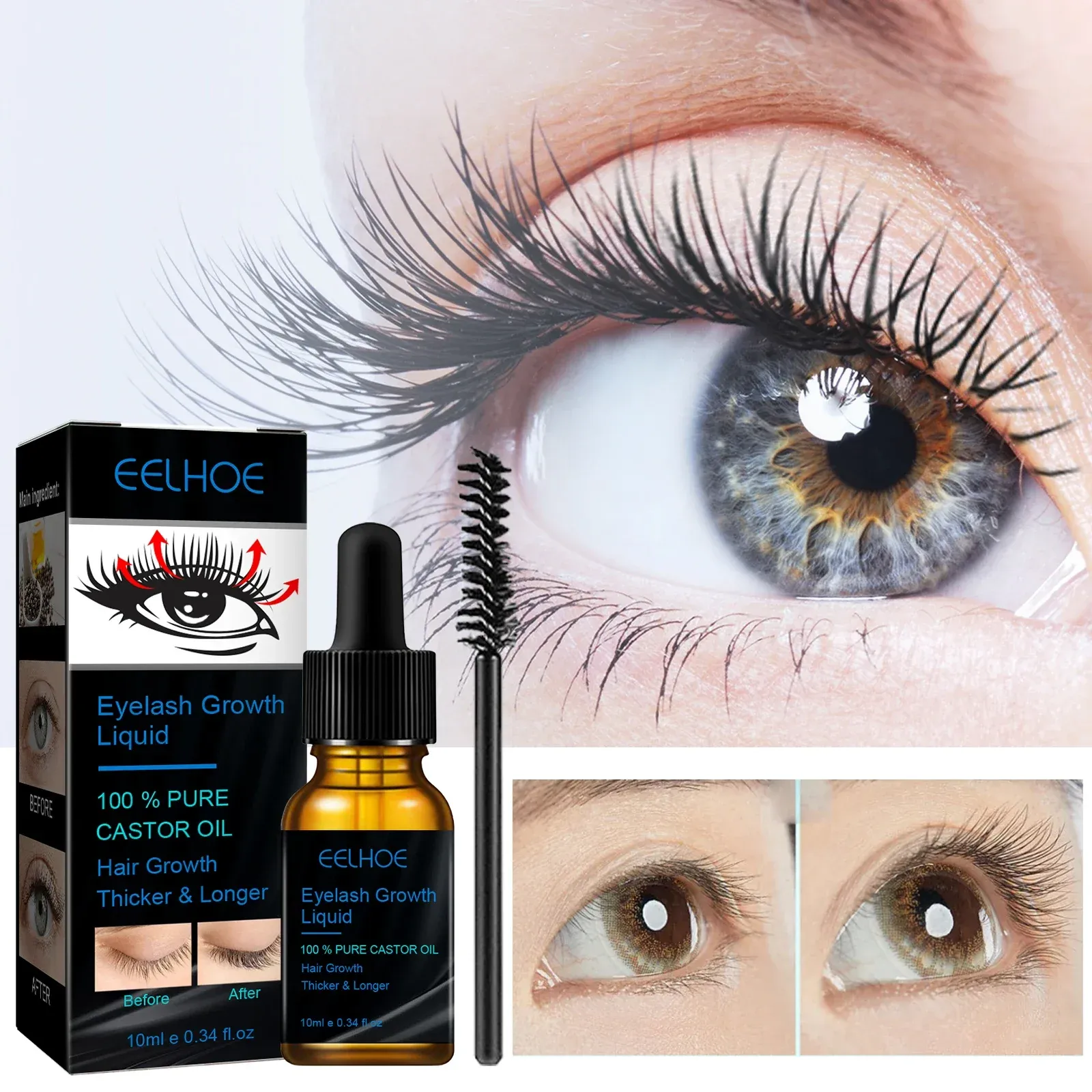 Détail de la formule du sérum pour sourcils et cils