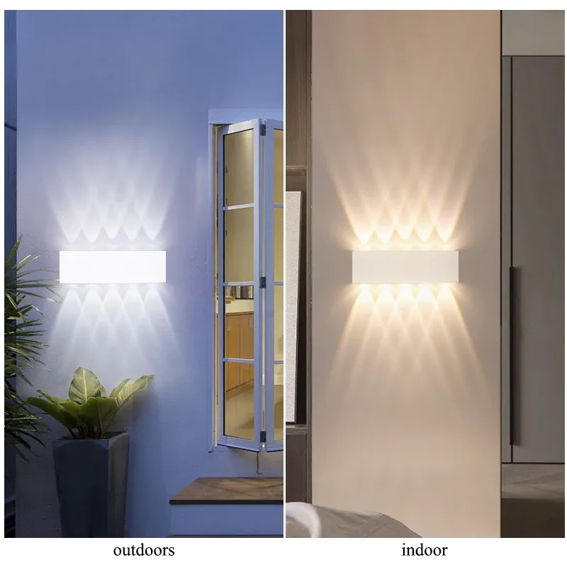 Applique LED dans une cour