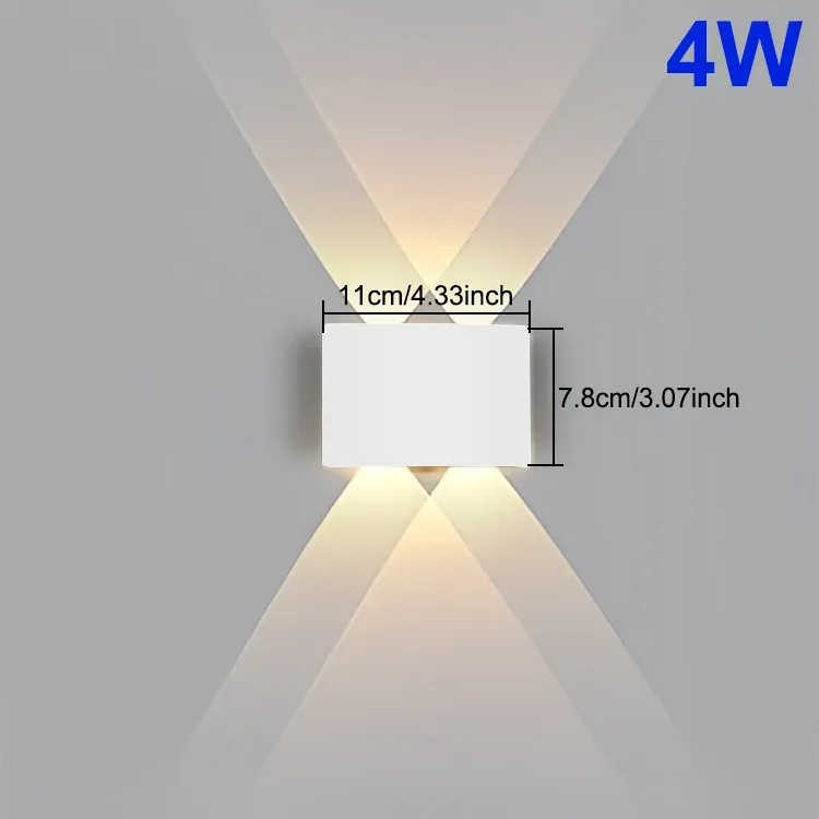 Applique murale LED étanche IP65 pour extérieur, jardin et porche, AC 85-265 V 11