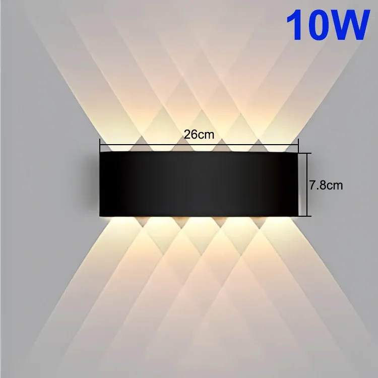 Applique murale LED étanche IP65 pour extérieur, jardin et porche, AC 85-265 V 9