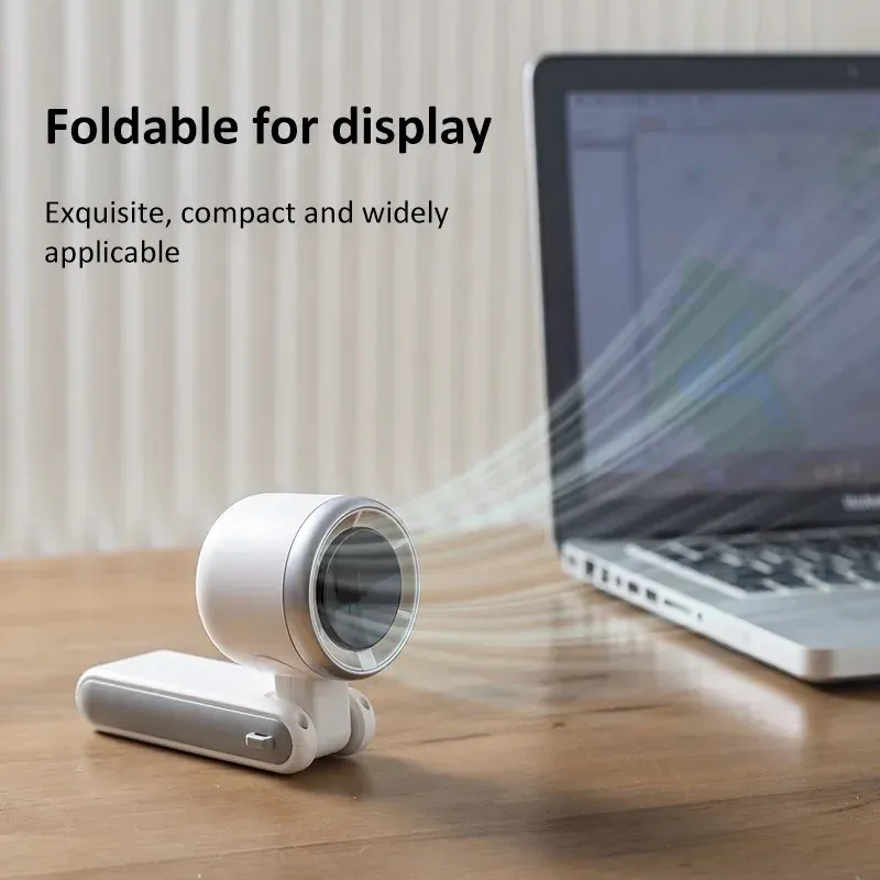 Ventilateur de table portable et pliable, multifonction, rechargeable par USB 3