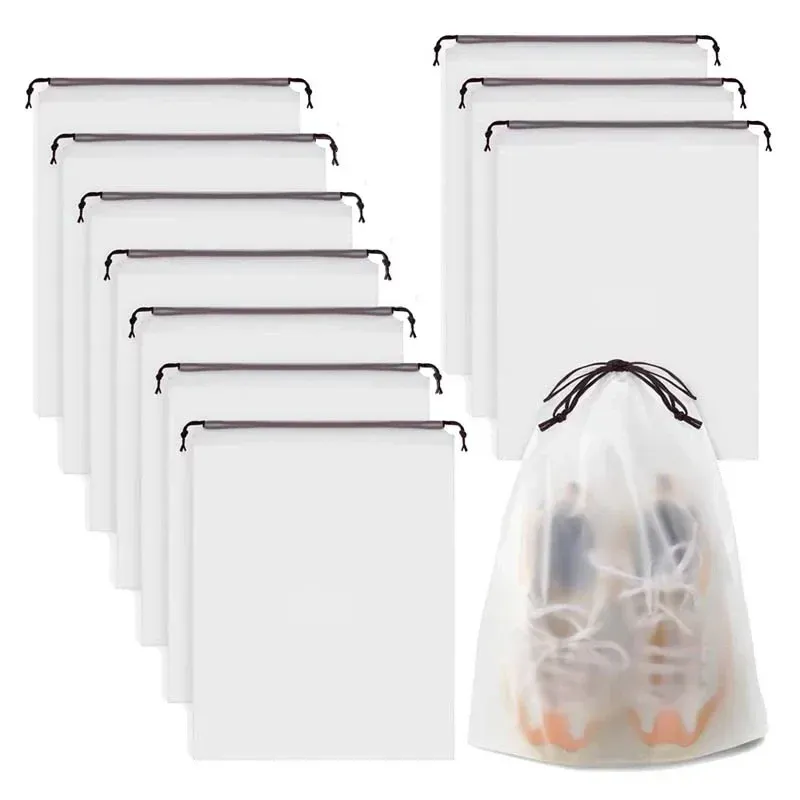 Sac de rangement transparent pour chaussures, vue d'ensemble
