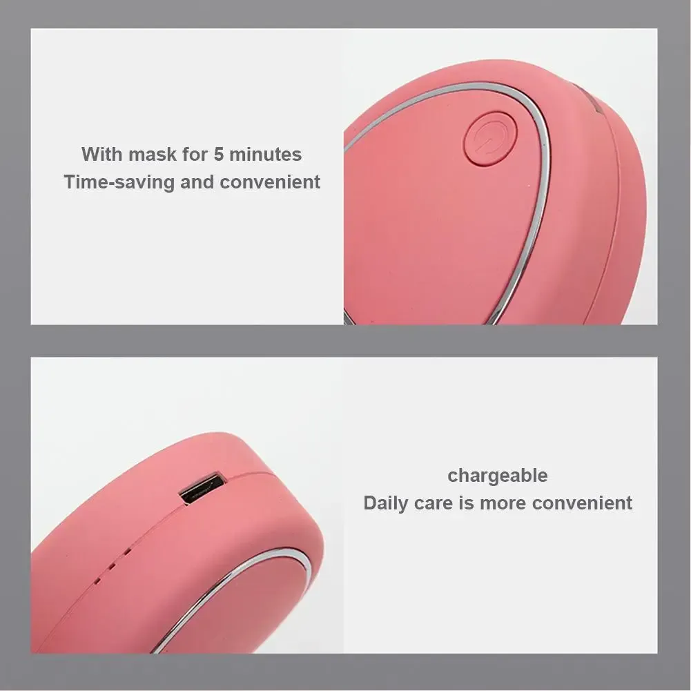 Appareil de massage visage, détail ergonomique