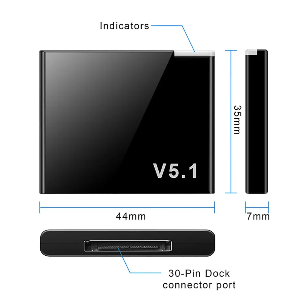 Adaptateur récepteur Bluetooth 5.1 sans fil à 30 broches pour Bose SoundDock, système audio numérique portable 2