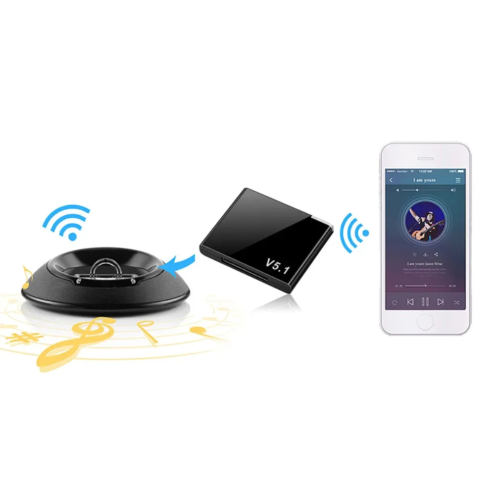 Adaptateur récepteur Bluetooth 5.1 sans fil à 30 broches pour Bose SoundDock, système audio numérique portable 6