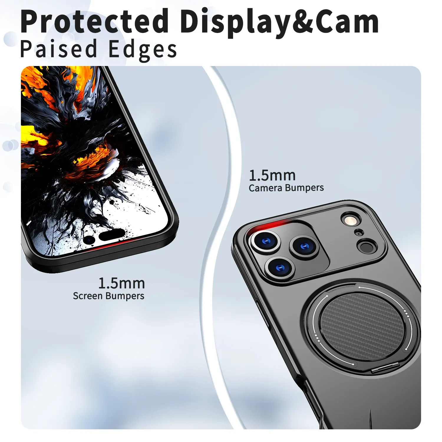 Coque antichoc 360° avec support magnétique pour iPhone 11 à 17, 17 Air et 17 Pro Max, compatible MagSafe 4