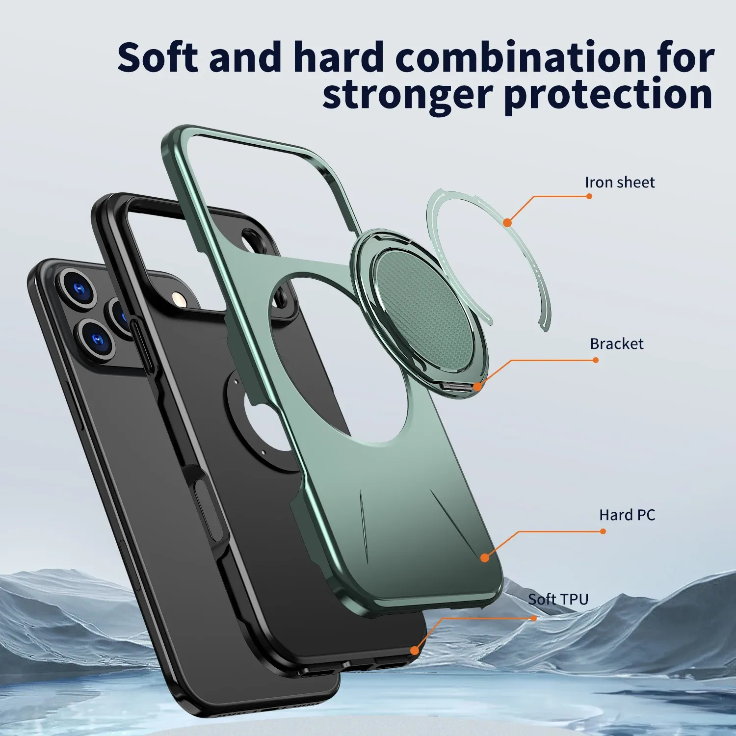 Coque sous différents angles
