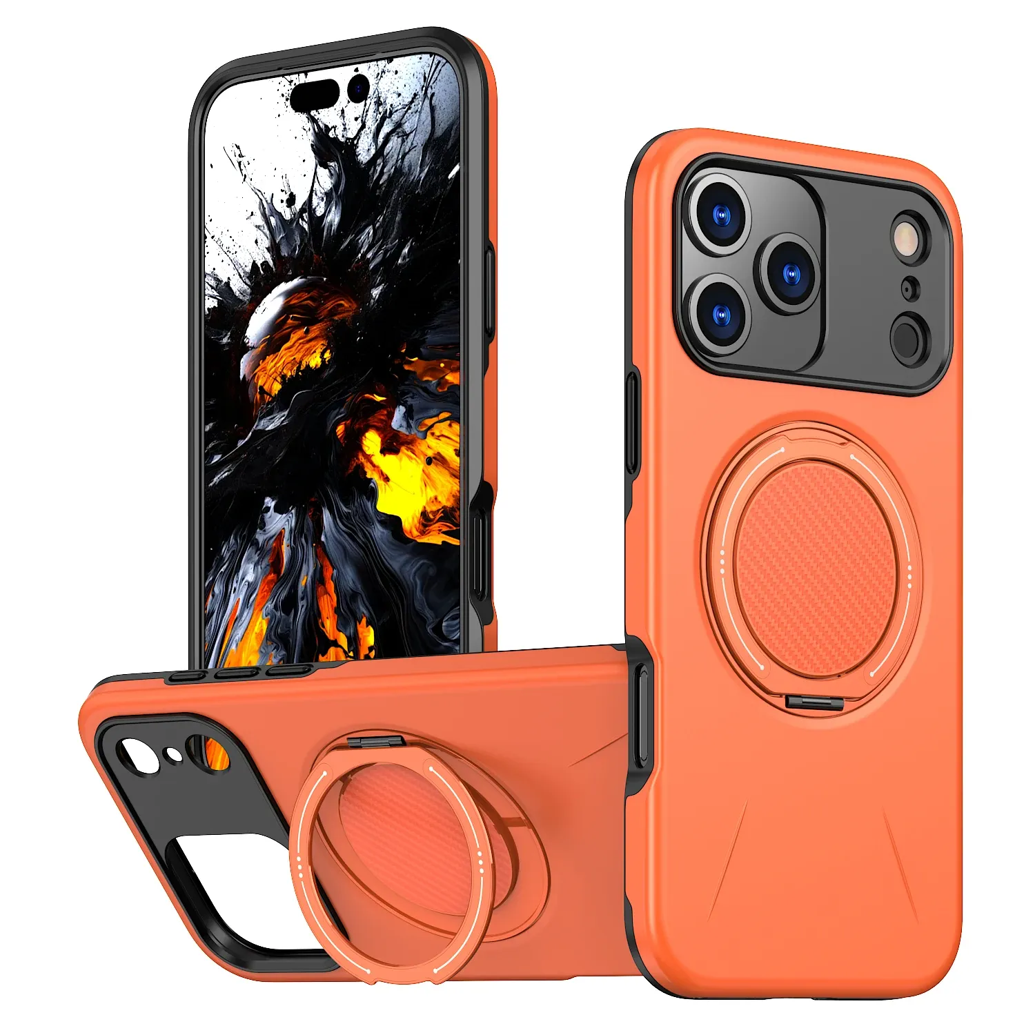 Coque antichoc 360° avec support magnétique pour iPhone 11 à 17, 17 Air et 17 Pro Max, compatible MagSafe 9