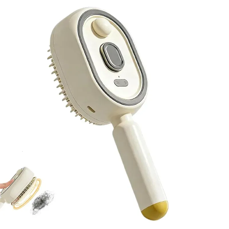 Peigne de massage électrique 3-en-1 à coussin d'air avec pulvérisateur, brosse rechargeable pour le cuir chevelu, fonction auto-nettoyante, vapeur et huiles essentielles 7