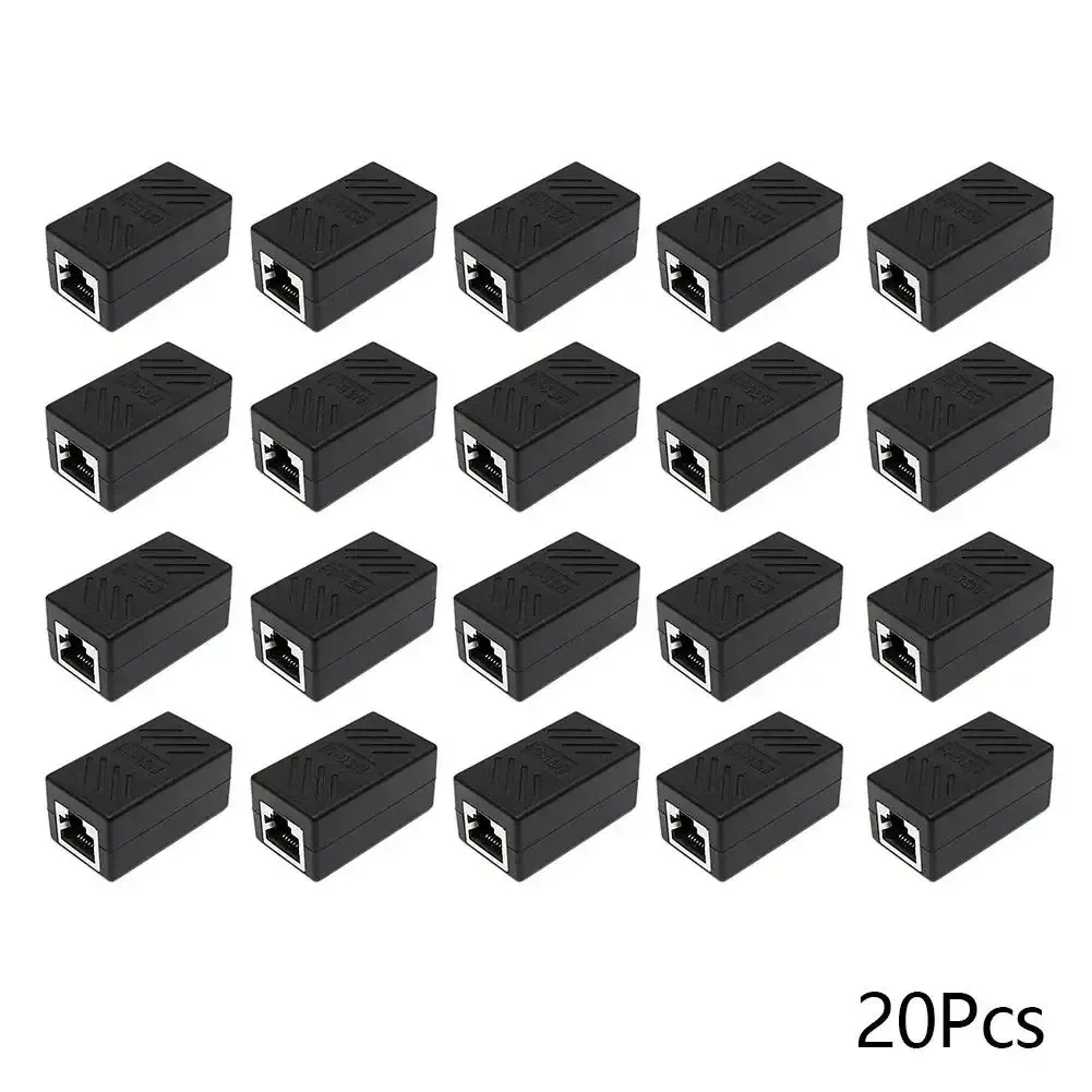1, 5, 10 ou 20 coupleurs RJ45 pour câble Ethernet, connecteur LAN femelle à femelle, adaptateur d'extension compatible Cat5e, Cat6 et Cat7 10