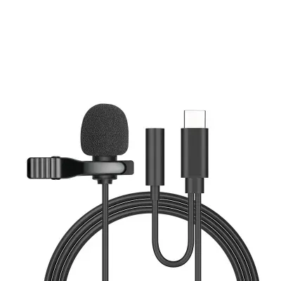 Mini micro-cravate USB portable de 1,5 m, connectique USB / Jack 3,5 mm / USB-C, clip métallique, micro à condensateur pour PC, ordinateur portable et smartphone 9
