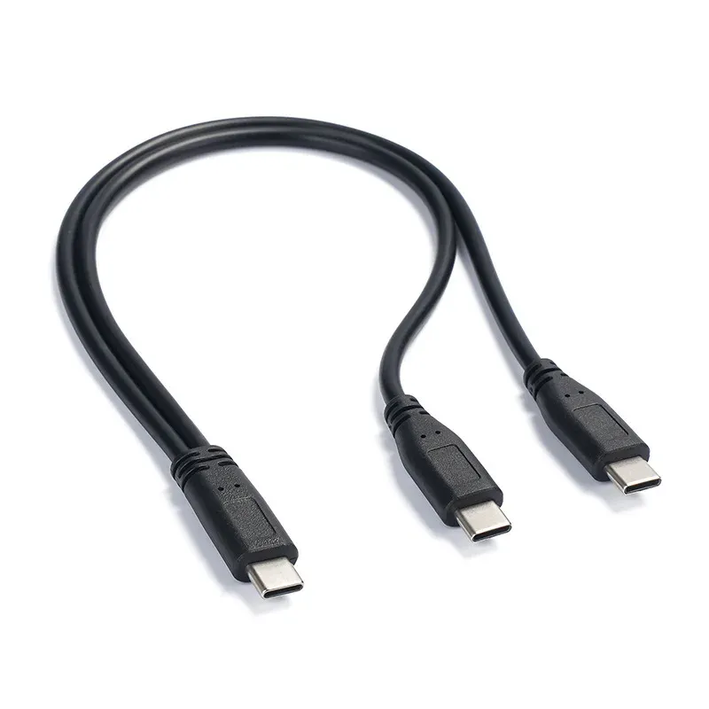 Répartiteur USB-C 1 vers 2, câble d'extension pour PC, téléphone et tablette, adaptateur de charge 15 W / 3 A 7