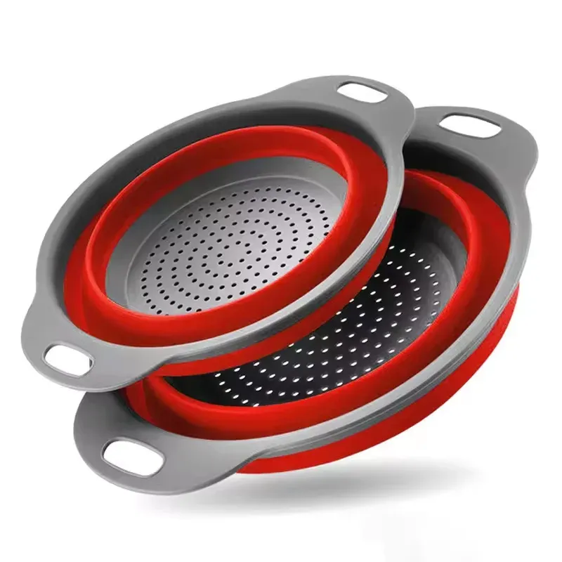 Panier égouttoir pliable en silicone pour fruits et légumes 9
