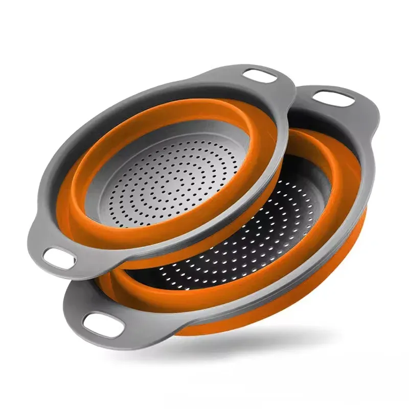 Panier égouttoir pliable en silicone pour fruits et légumes 7