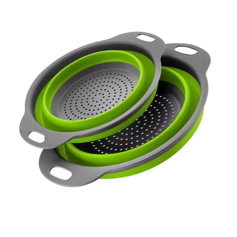 Panier égouttoir pliable en silicone pour fruits et légumes 8