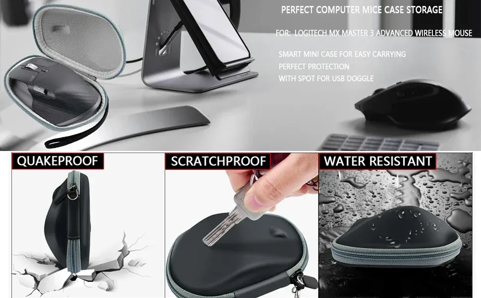 Étui rigide en EVA pour souris Logitech MX Master