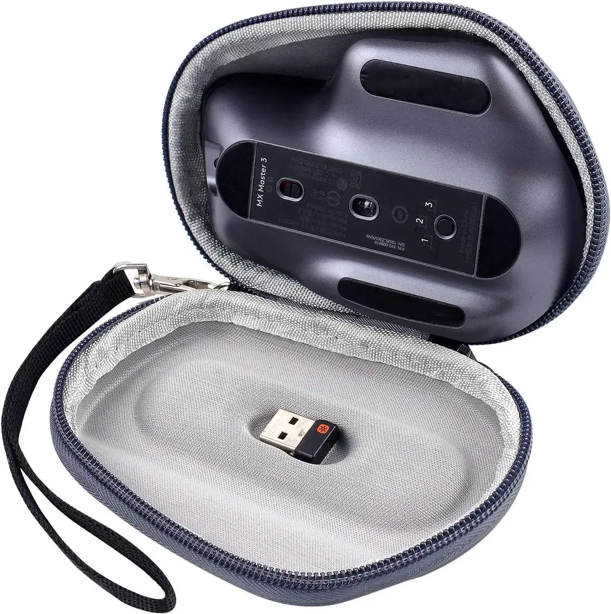Étui rigide en EVA pour souris sans fil Logitech MX Master 3S, 3 et 2S, étui de rangement portable pour voyage avec dragonne (étui seul) 7