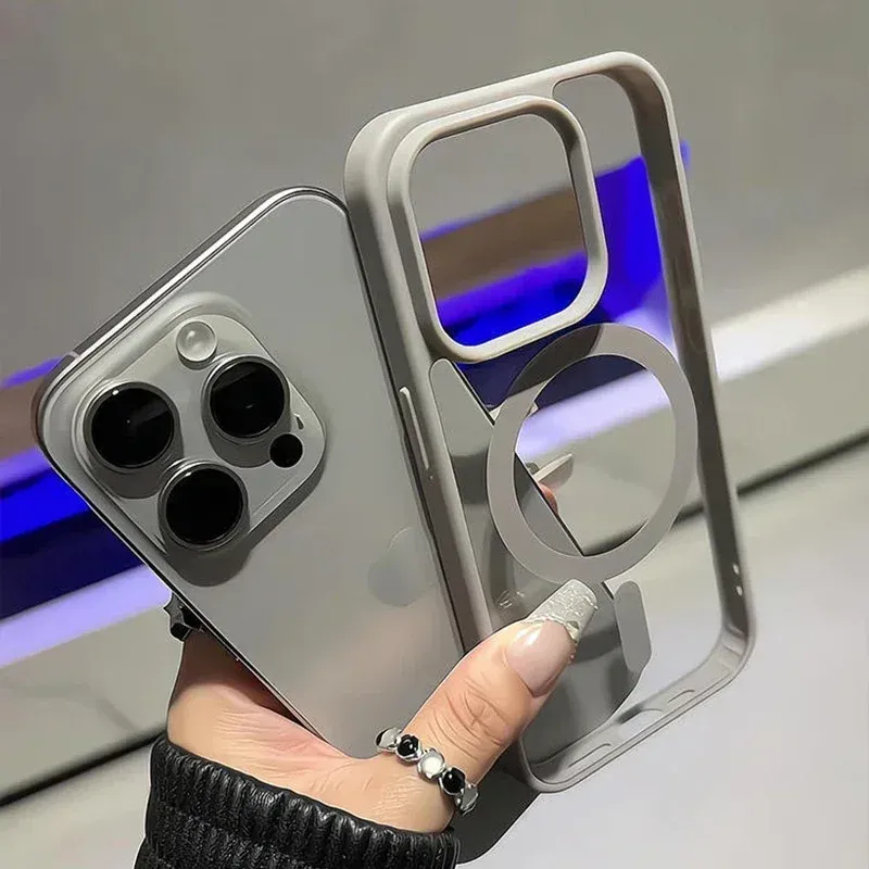 Coque magnétique transparente, détail des contours