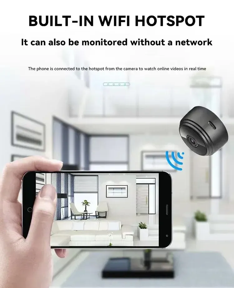 Caméra de sécurité A9 Wi-Fi, vue d'ensemble