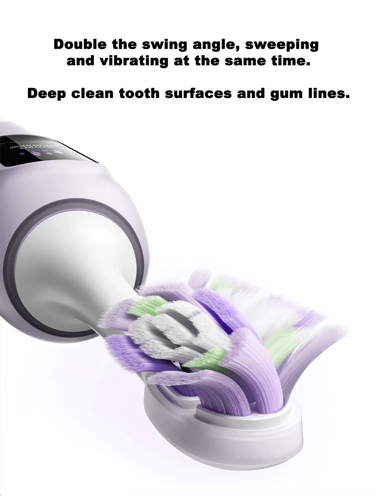 Têtes de brosse de rechange pour brosse à dents électrique Xiaomi Oscillation Pro Mijia MES610 MES609, lot de 4, poils souples 3