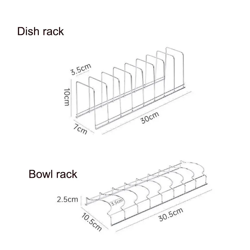 Organisateur de cuisine en acier inoxydable : porte-vaisselle, couvercles et couverts 6