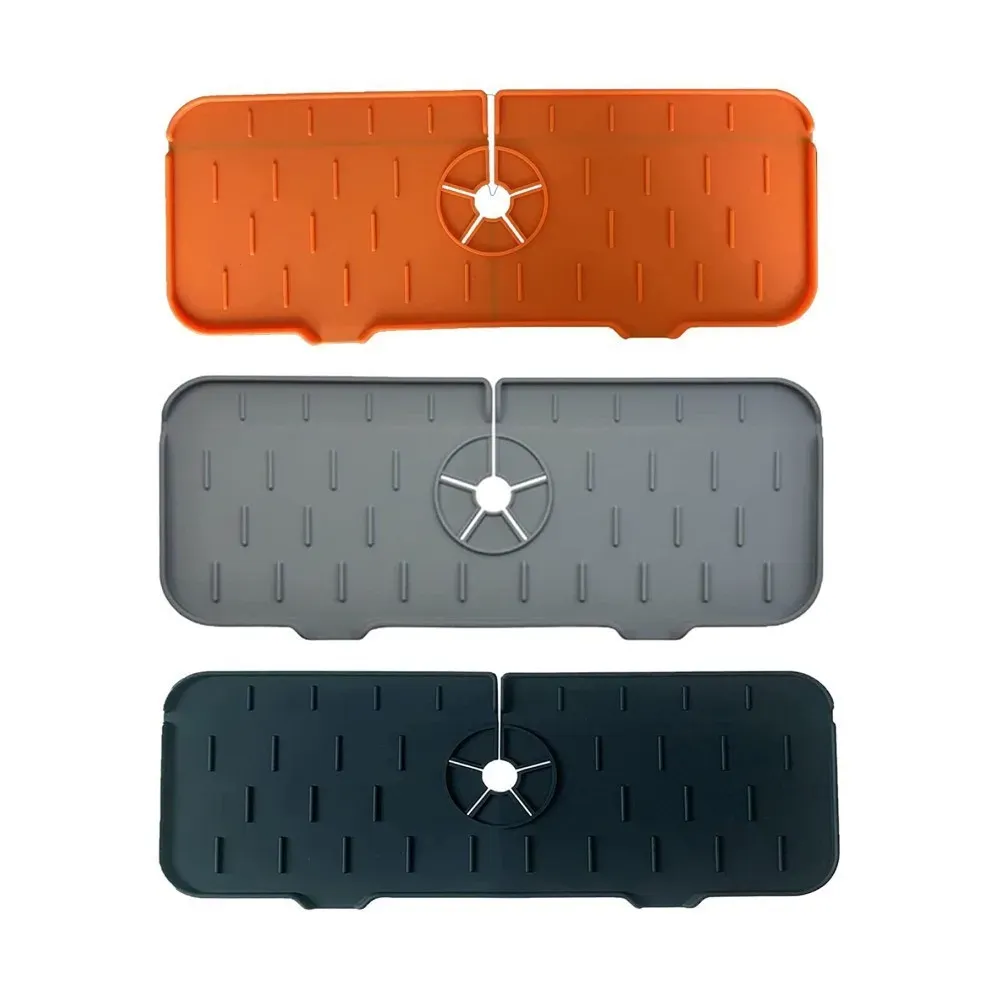 Tapis de robinet en silicone, finition soignée