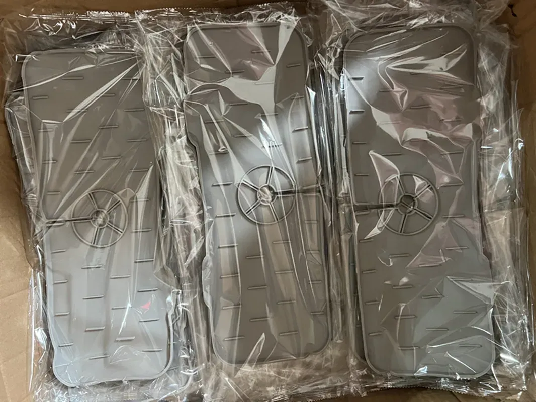Tapis de robinet en silicone, détail du design