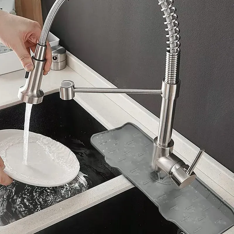 Tapis de robinet en silicone, détail des bords