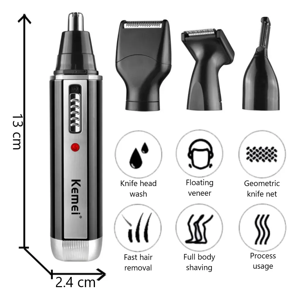 Tondeuse à Barbe Rechargeable 4 en 1 pour Homme, Appareil d'Épilation des Oreilles en Antarcand 2