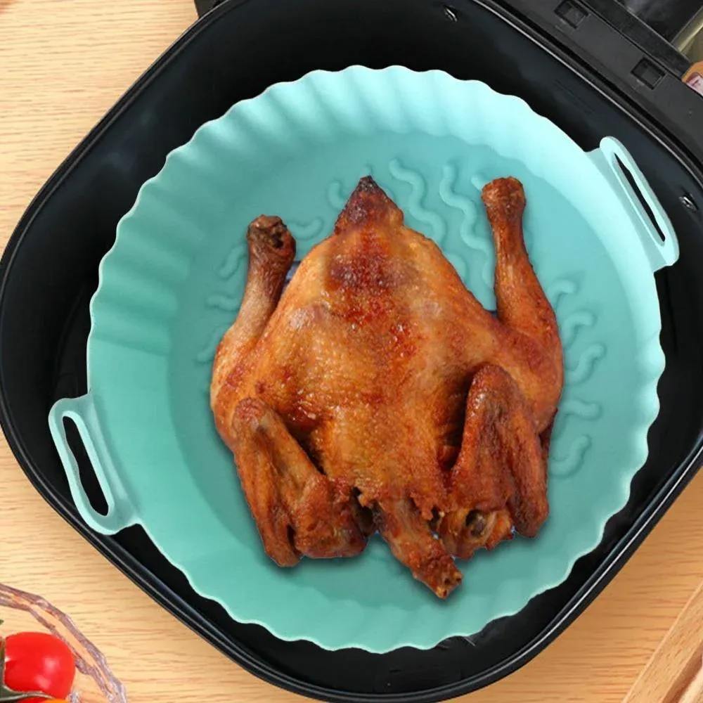 Revêtement en silicone réutilisable pour friteuse à air, antiadhésif et de qualité alimentaire 5
