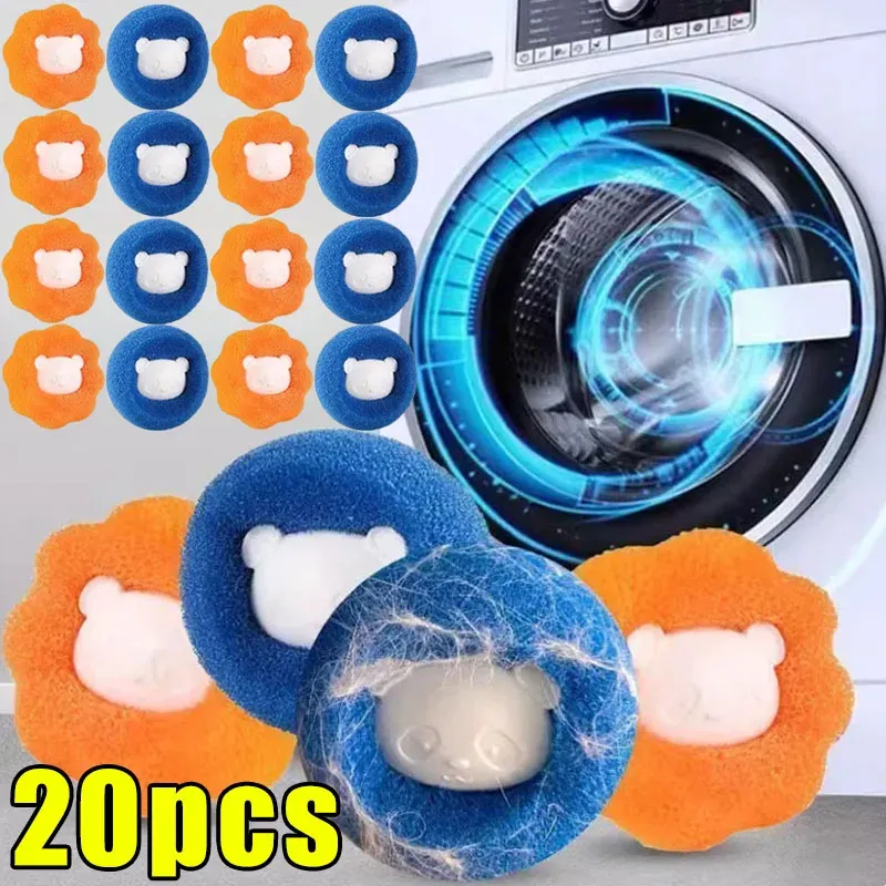 Boule réutilisable anti-poils pour animaux de compagnie, capteur de peluches pour lave-linge - Image 1