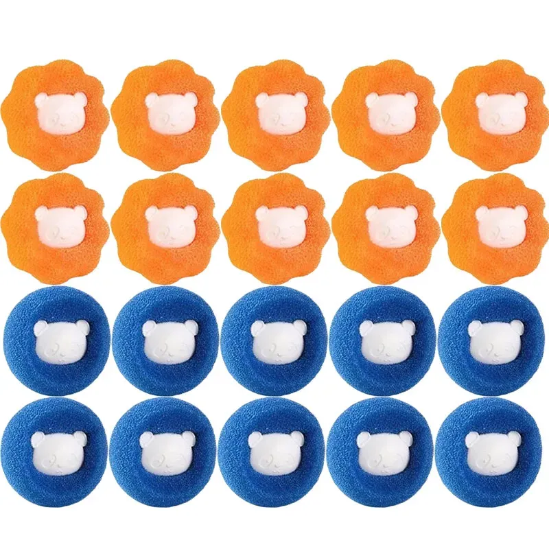 Boule réutilisable anti-poils pour animaux de compagnie, capteur de peluches pour lave-linge 7