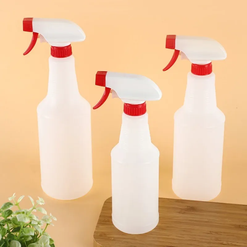 Flacon pulvérisateur rechargeable et portable 500 ml / 1000 ml en plastique PE transparent, contenant vide, pour usage polyvalent au jardin - Image 1