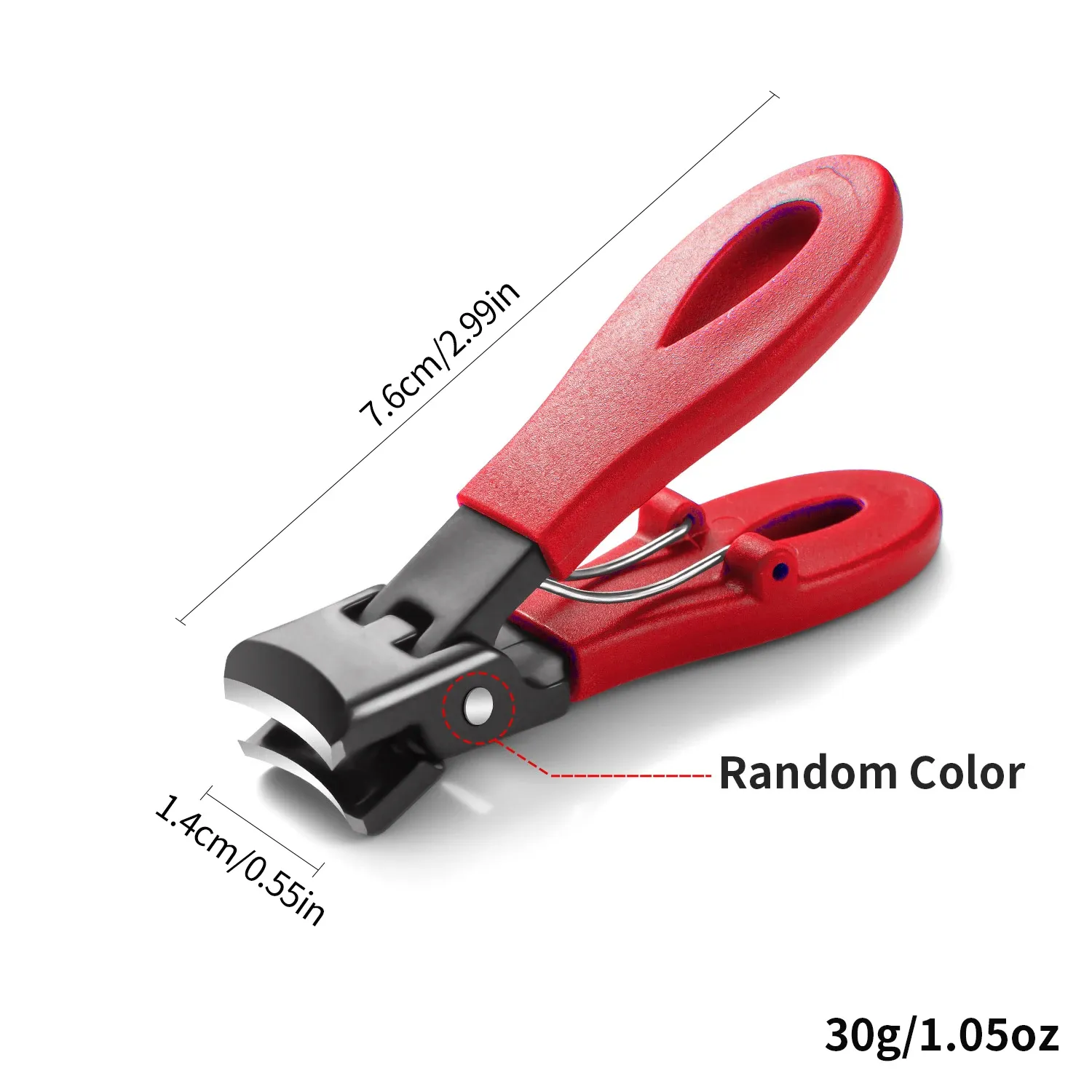 Coupe-ongles grande mâchoire (ouverture 8 mm) en acier inoxydable, pour ongles épais et durs, coupe-orteils anti-éclaboussures 7
