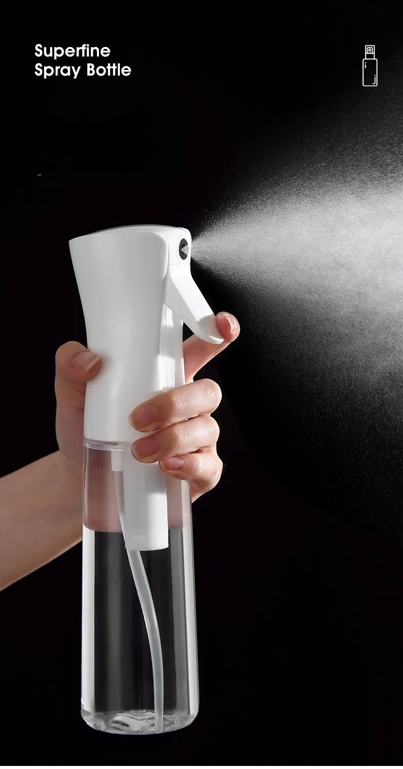 Bouteille de pulvérisation rechargeable pour cheveux 500/300/200 ml, brumisateur à brume fine, pulvérisateur d'eau automatique pour salon de coiffure 2