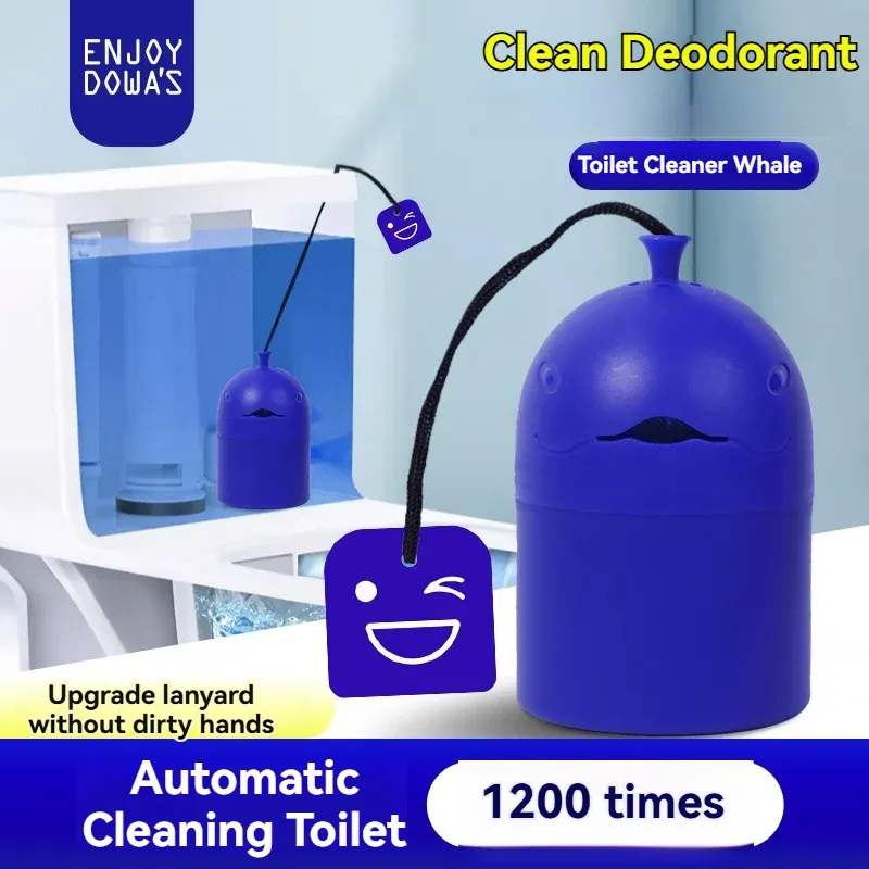 Nettoyant automatique pour toilettes portable au design baleine, à libération lente, gel 150 g (1 flacon) 3
