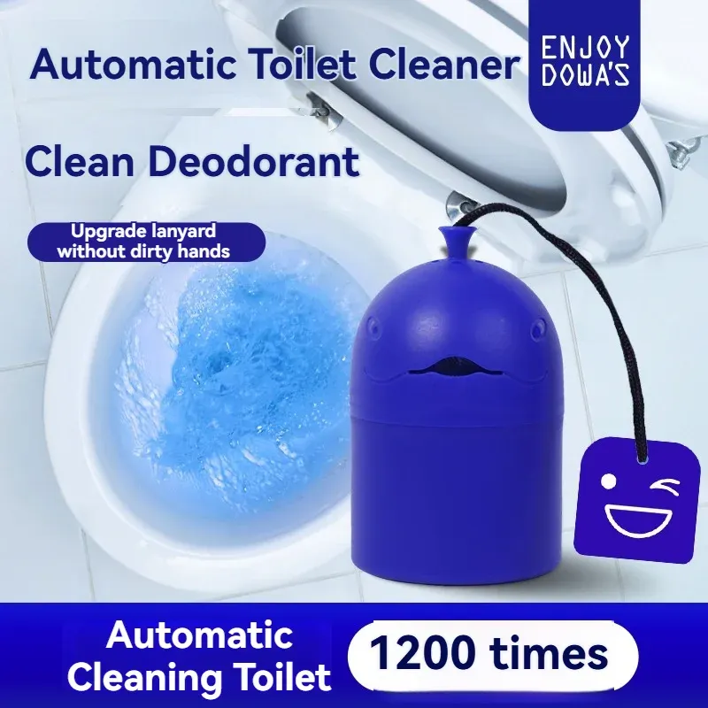 Nettoyant automatique pour toilettes portable au design baleine, à libération lente, gel 150 g (1 flacon) 4