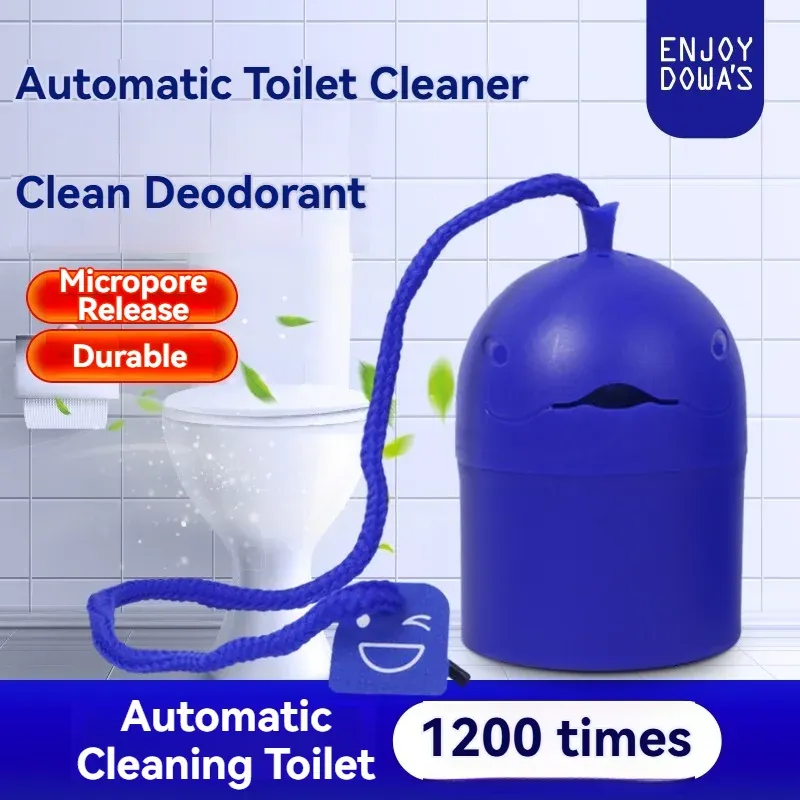 Nettoyant automatique pour toilettes portable au design baleine, à libération lente, gel 150 g (1 flacon) 5