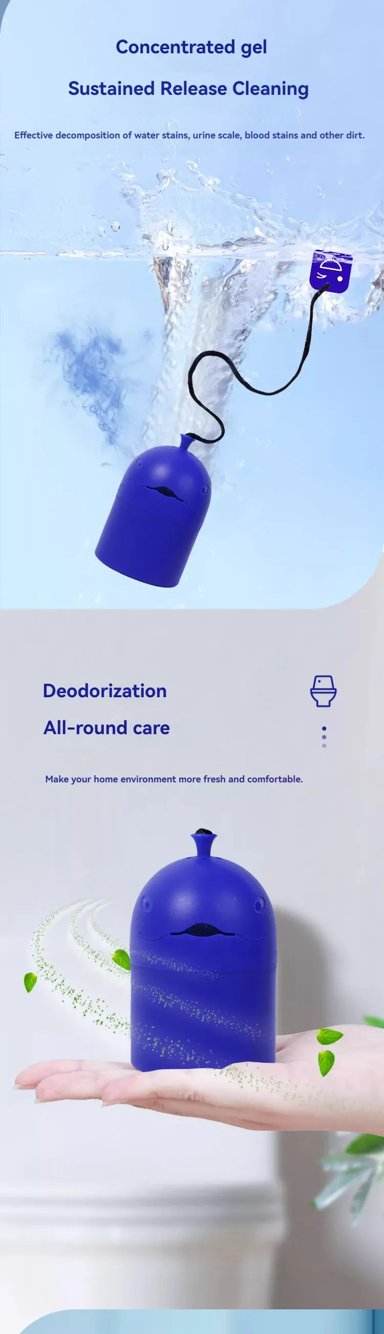 Design en forme de baleine du Toilet Whale